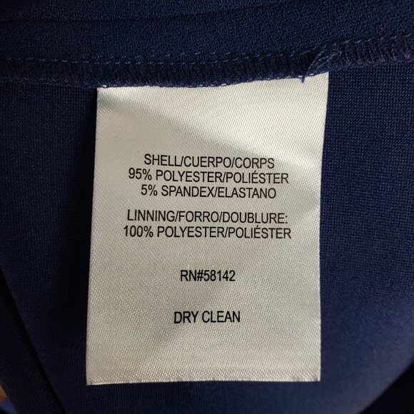 Gal Meets Glam NWT Annie Dress Navy Blue Scuba Crepe Short Sleeve Midi Size 20 - Picture 8 of 8